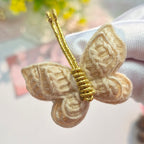 Latte Flutter Butterfly Clips