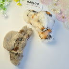 Furry Fluff Calico Claw Clip