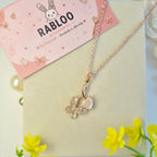 Fluttering Heart Grace Drop Necklace