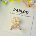Golden Floral Opal Brooch/Hijab pin