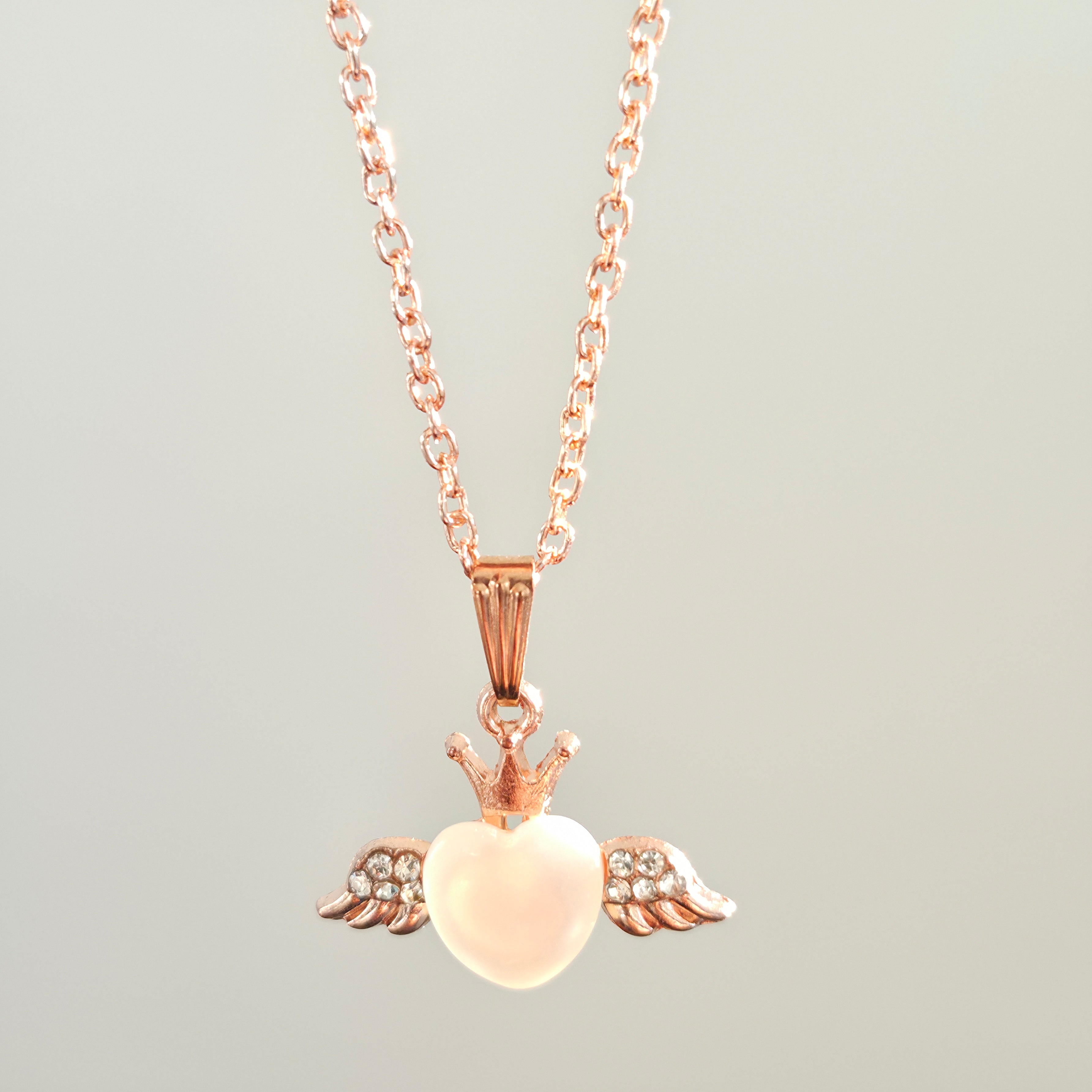 Little Princess Angel Heart Necklace