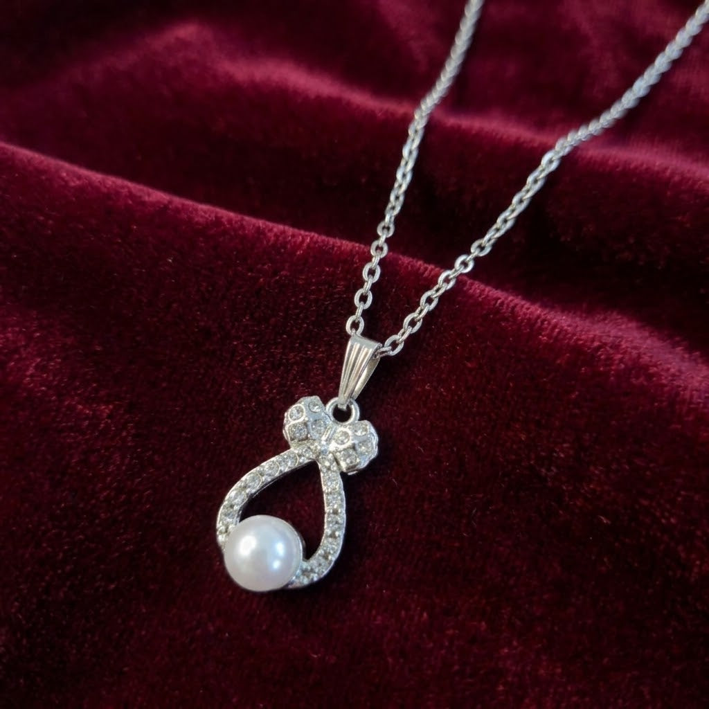 Always Tied Pearl Necklace