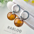 Amber Aura Studs