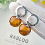 Amber Aura Studs