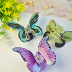 Turquoise Popup Butterfly Claw Clip