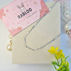 Silver Bar Link Chain Necklace