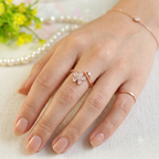 Diamond Ice Bloom Adjustable Rings