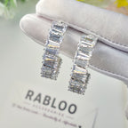 Silver Endless Sparkle Hoops