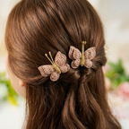 Capuchino Flutter Butterfly Clips