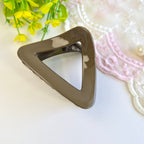 Olive Earth Triangle Claw Clip