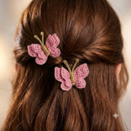 Watermelon Flutter Butterfly Clips
