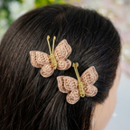 Capuchino Flutter Butterfly Clips
