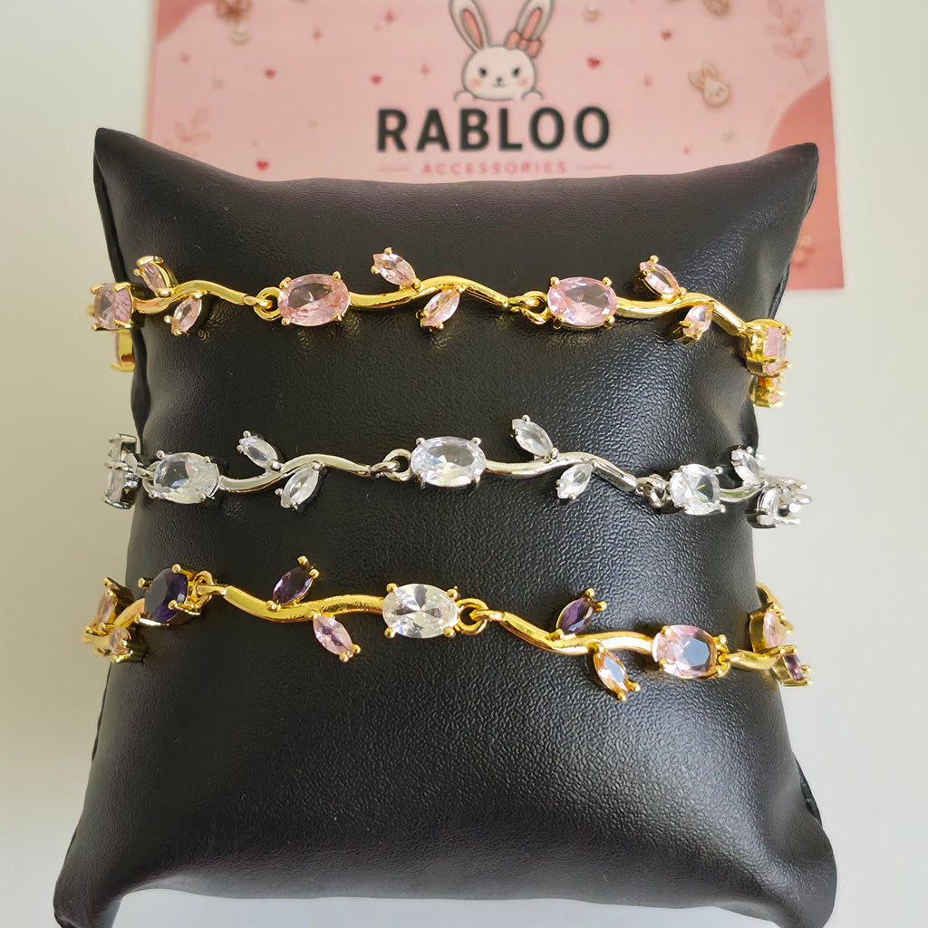 Pink Tulip Vine Bracelet