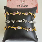 Pink Tulip Vine Bracelet