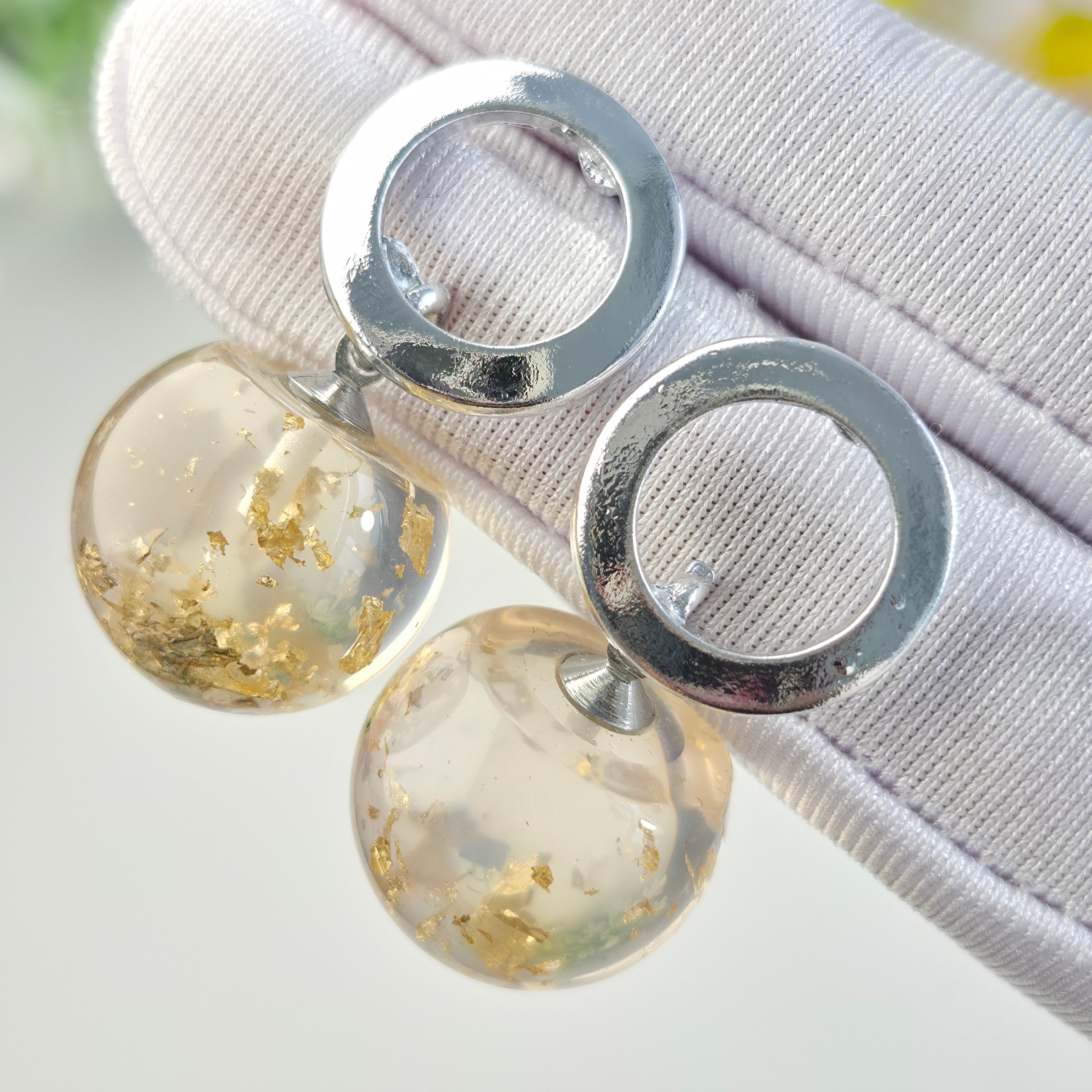 Clear Aura Studs