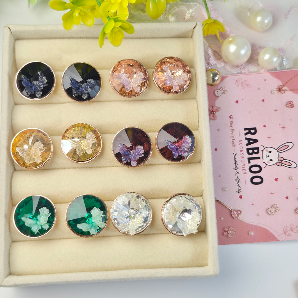 Emerald Meadow Tinker Bell Studs