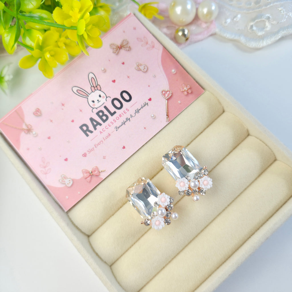 Crystal Daisy Señorita Studs