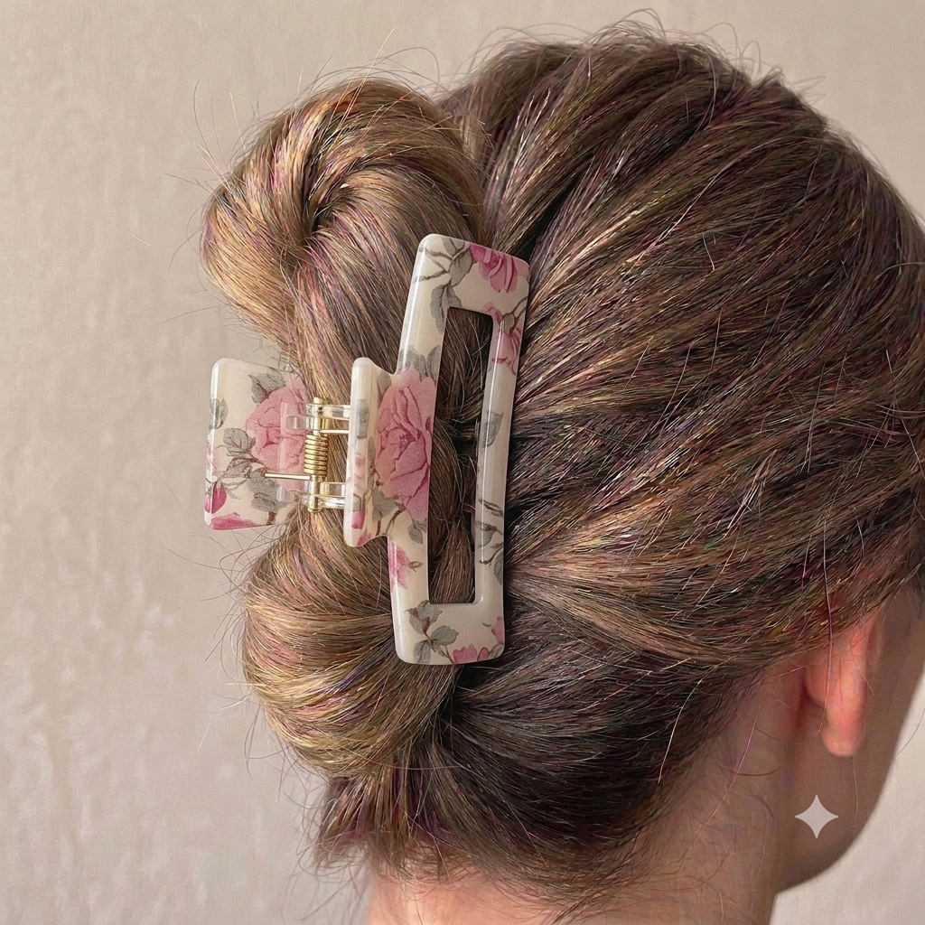 Aurora’s Rose Sweet Charm Claw Clip