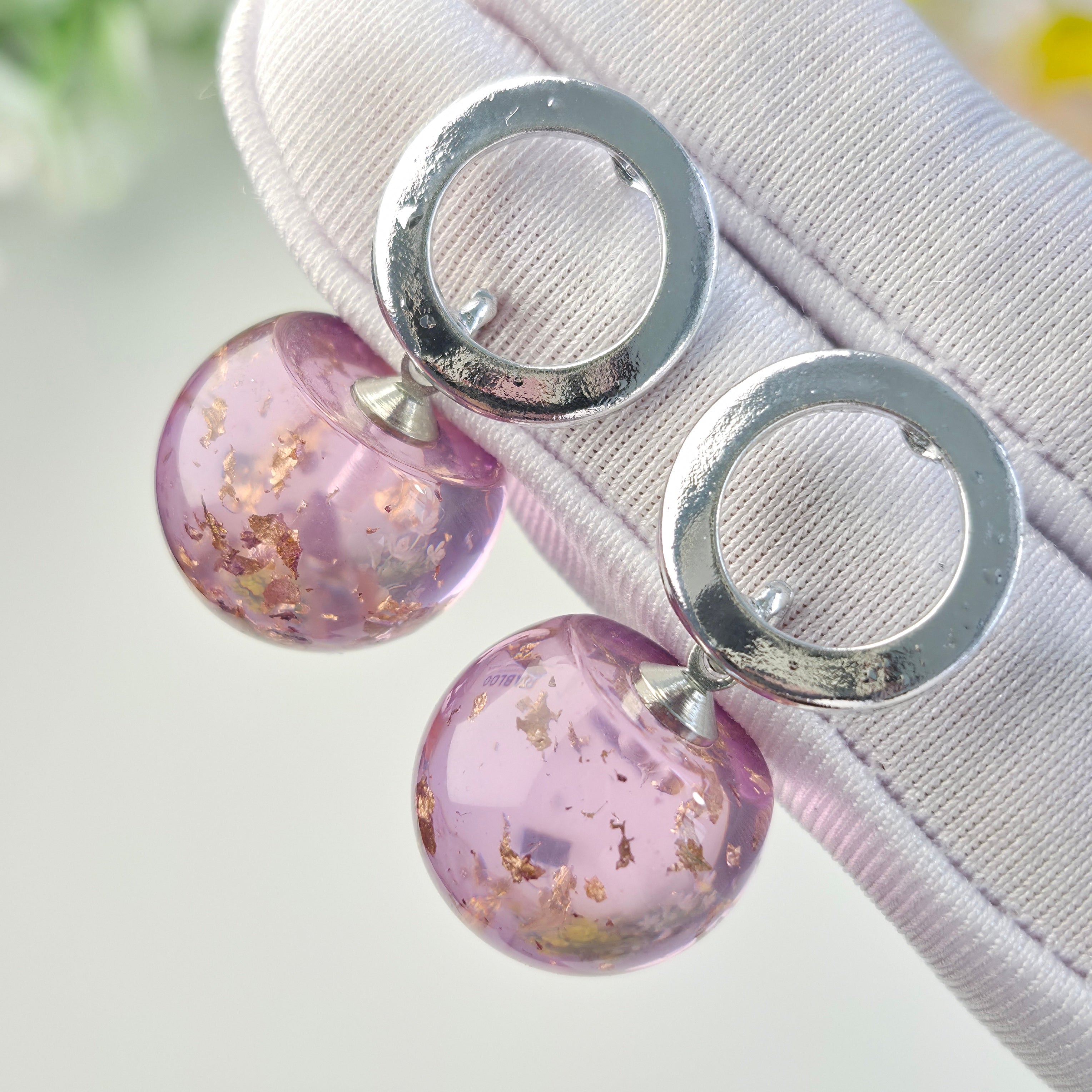 Lilac Aura Studs