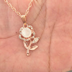 Blooming Love Rose Pendant