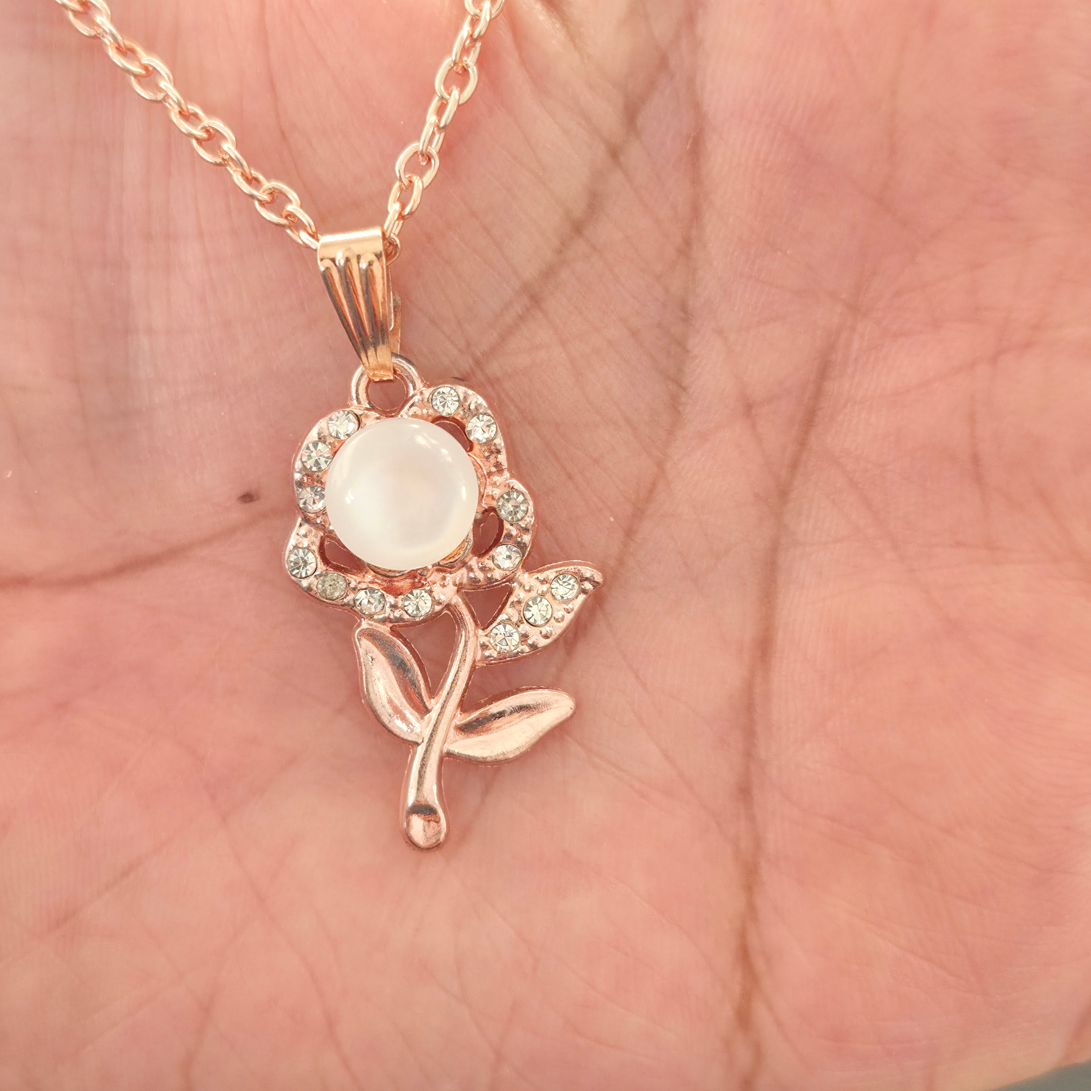 Blooming Love Rose Pendant