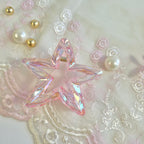 Blush Petal Sparkle Star Clip