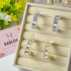Golden Endless Sparkle Hoops