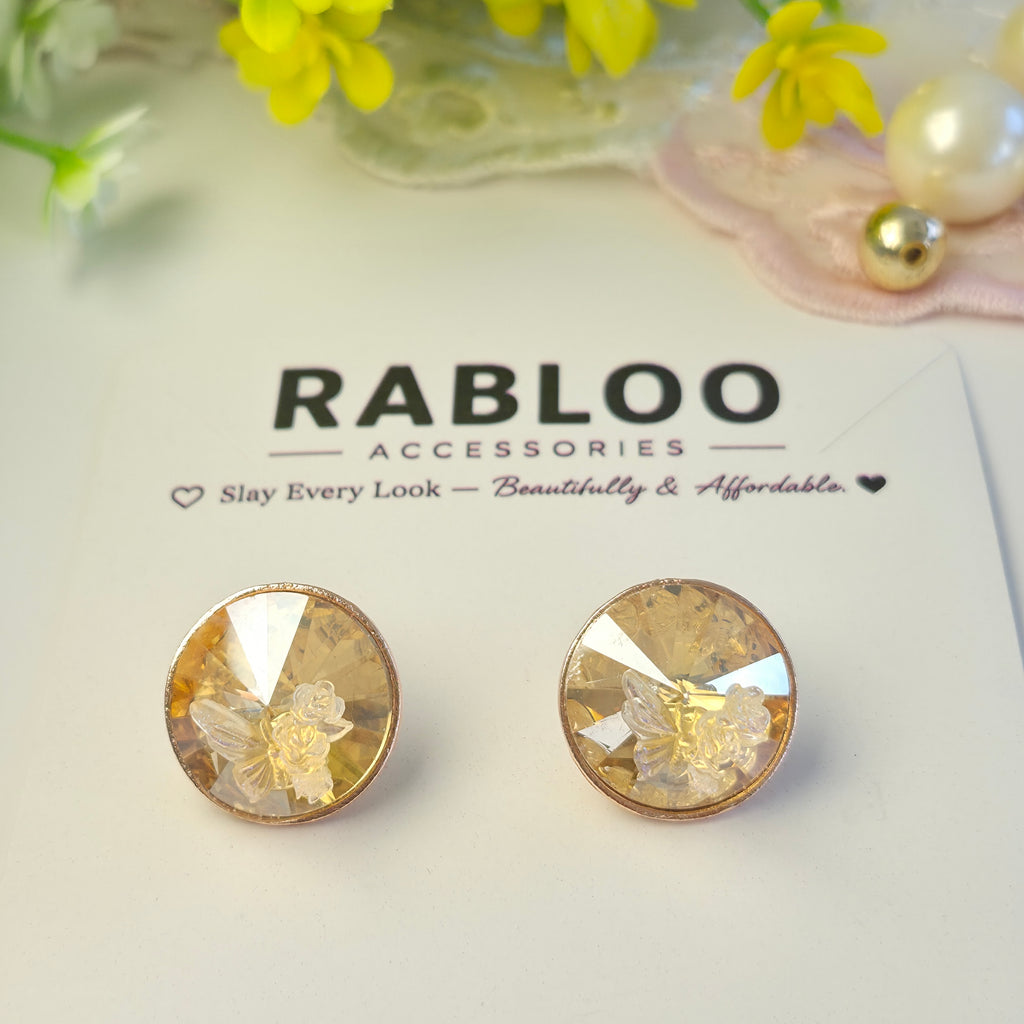 Golden Sunshine Tinker Bell Studs