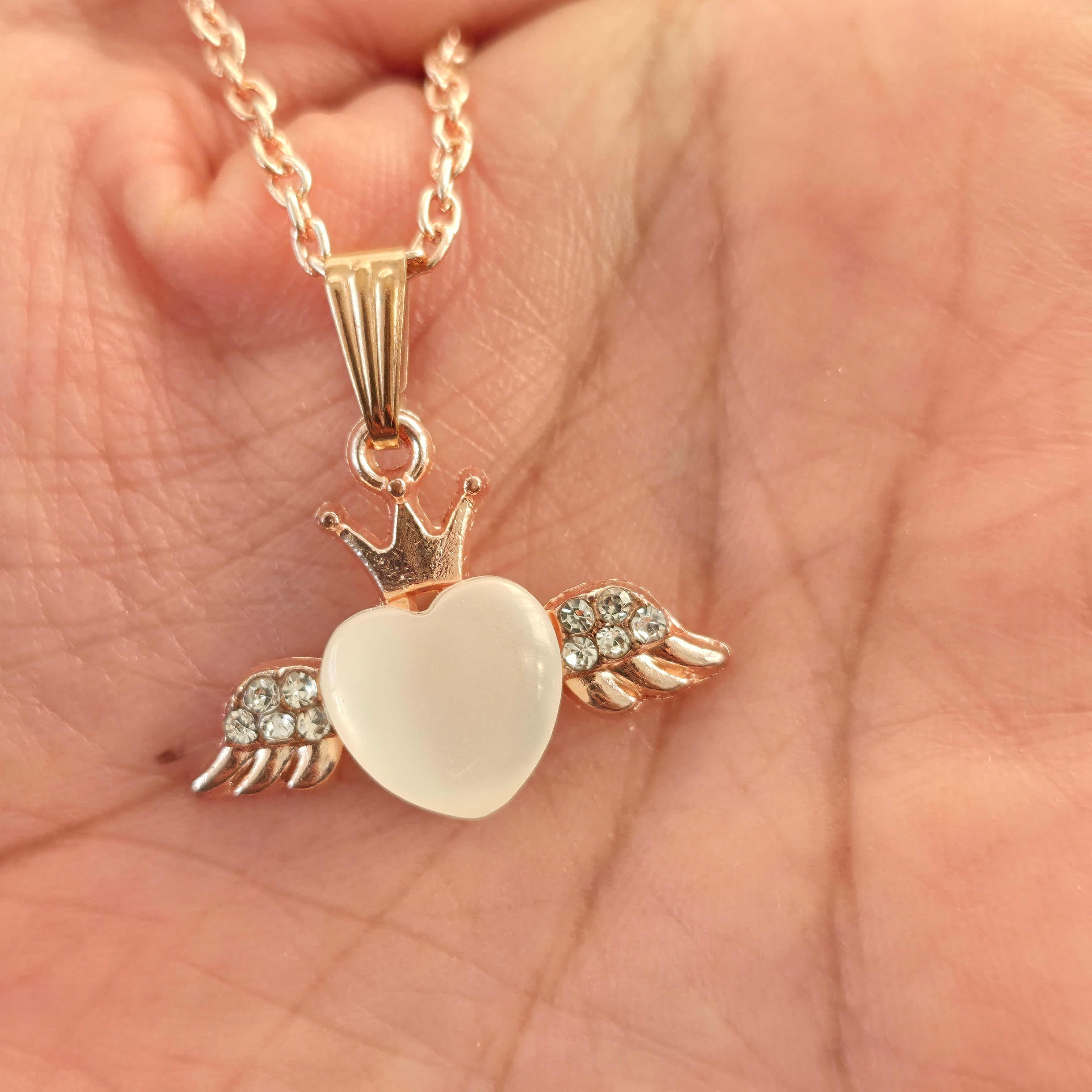 Little Princess Angel Heart Necklace