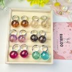 Magenta Aura Studs