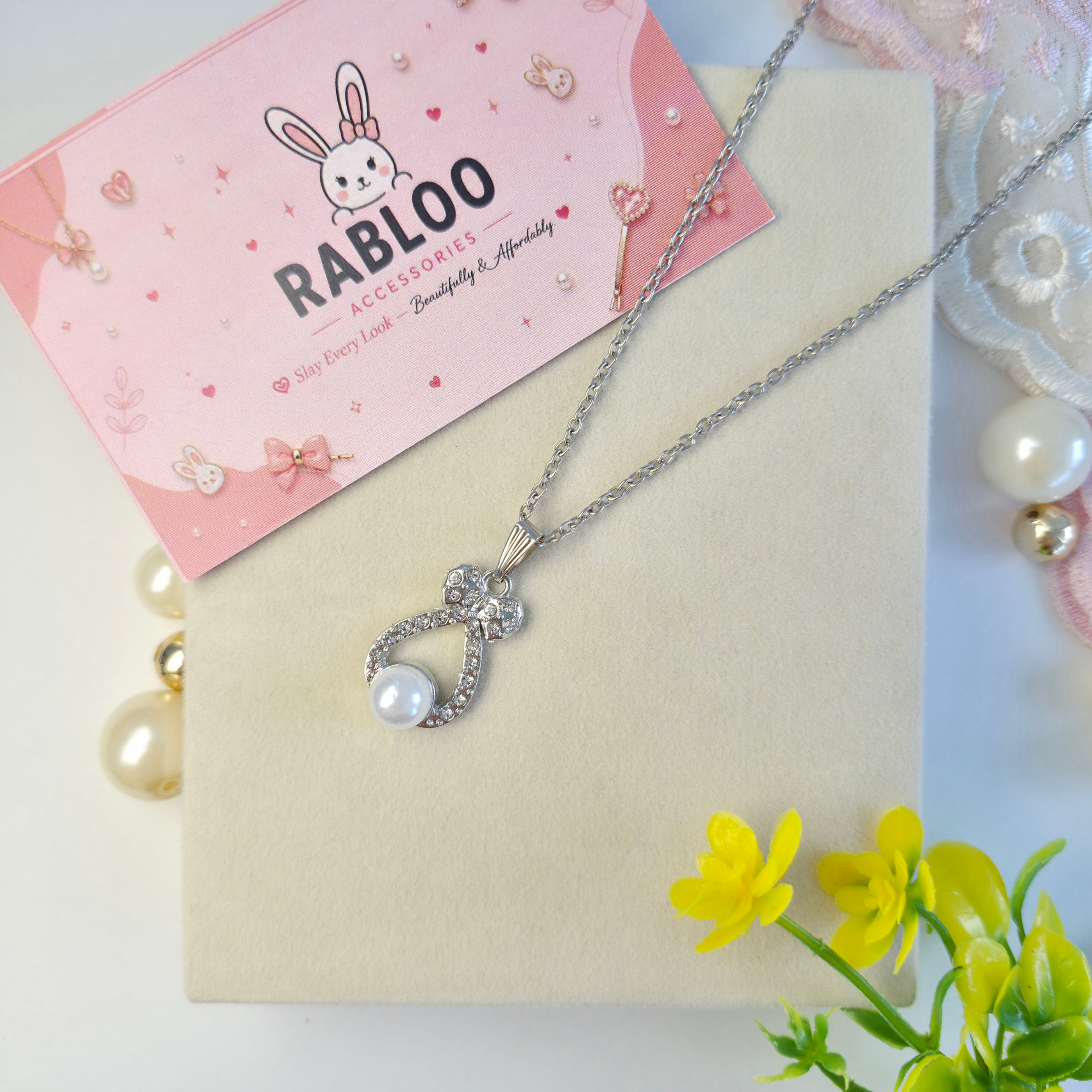 Always Tied Pearl Necklace