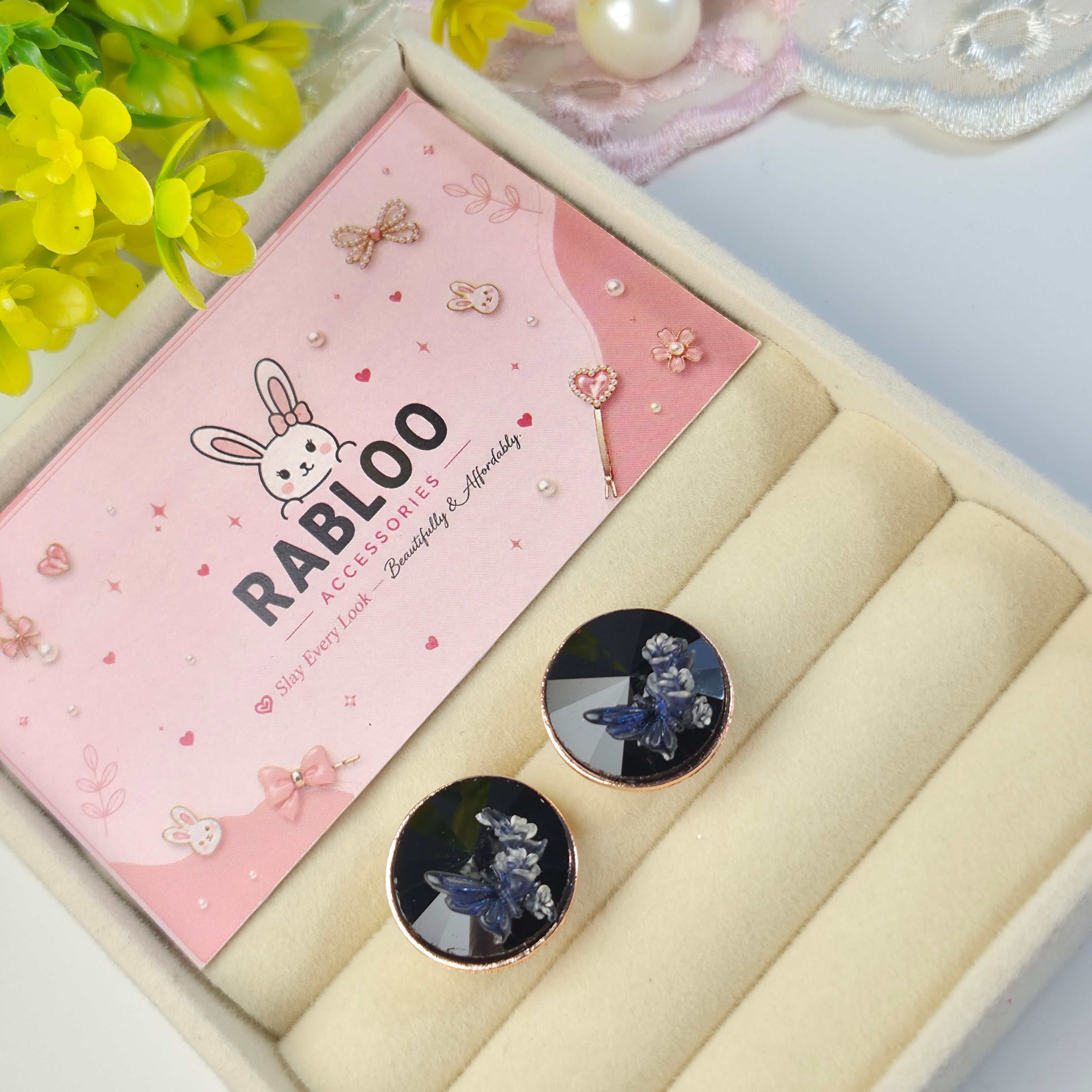 Midnight Tinker Bell Studs