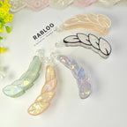 Monochrome Opal Leaf banana Clip