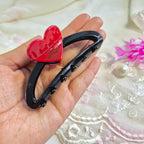 Noir Hold My Heart Claw Clip