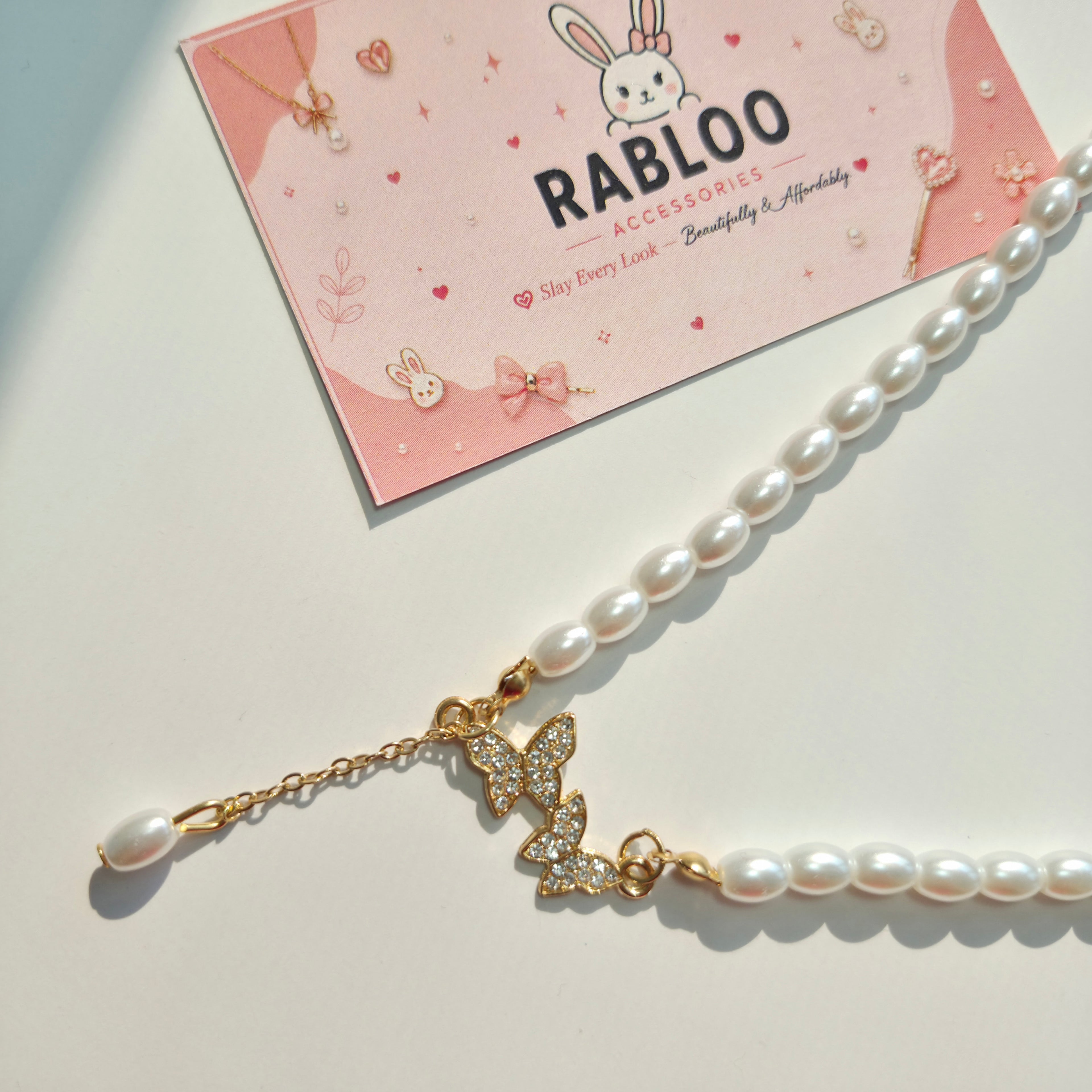 Pearl Butterfly Necklace