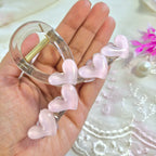Blush Pink Aesthetic Heart Claw Clip