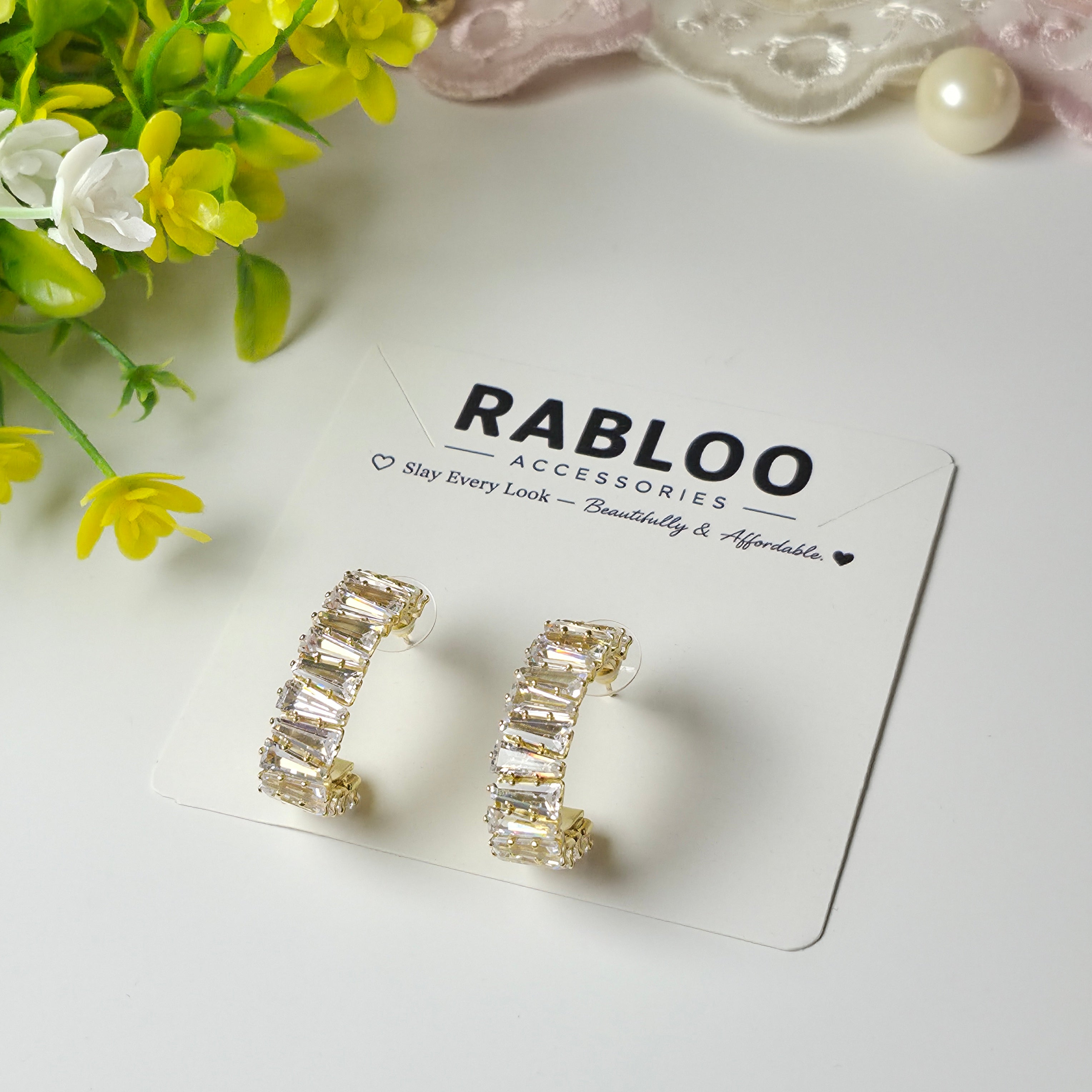 Golden Endless Sparkle Hoops