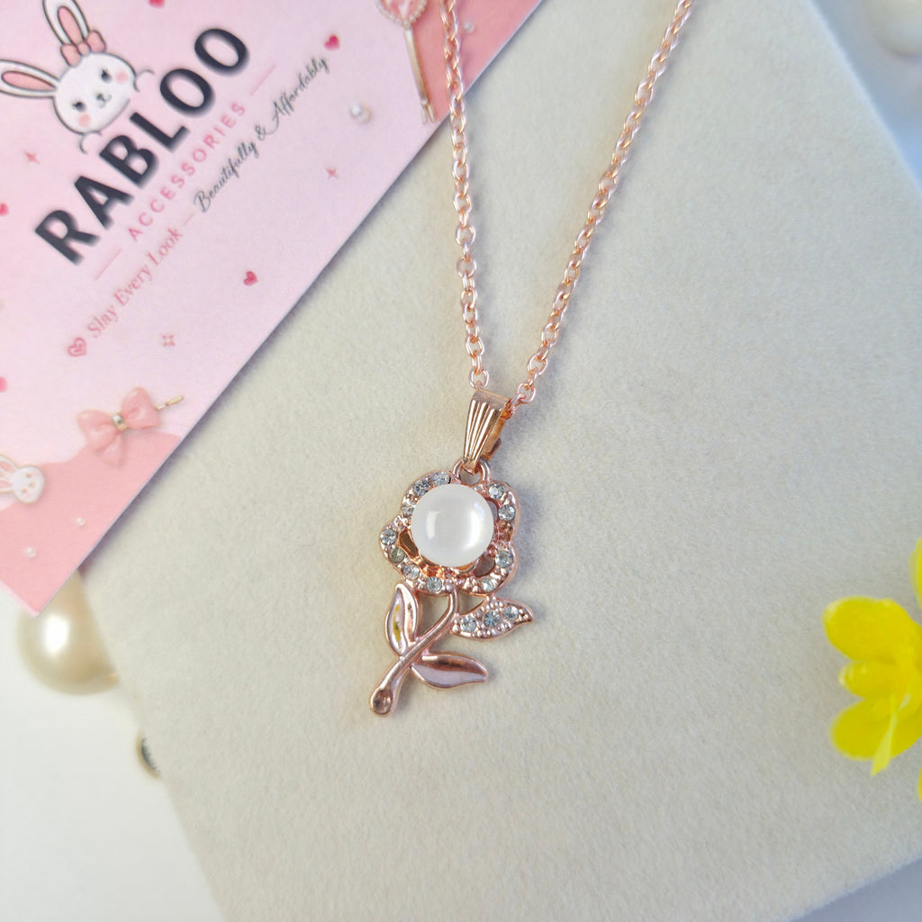 Blooming Love Rose Pendant
