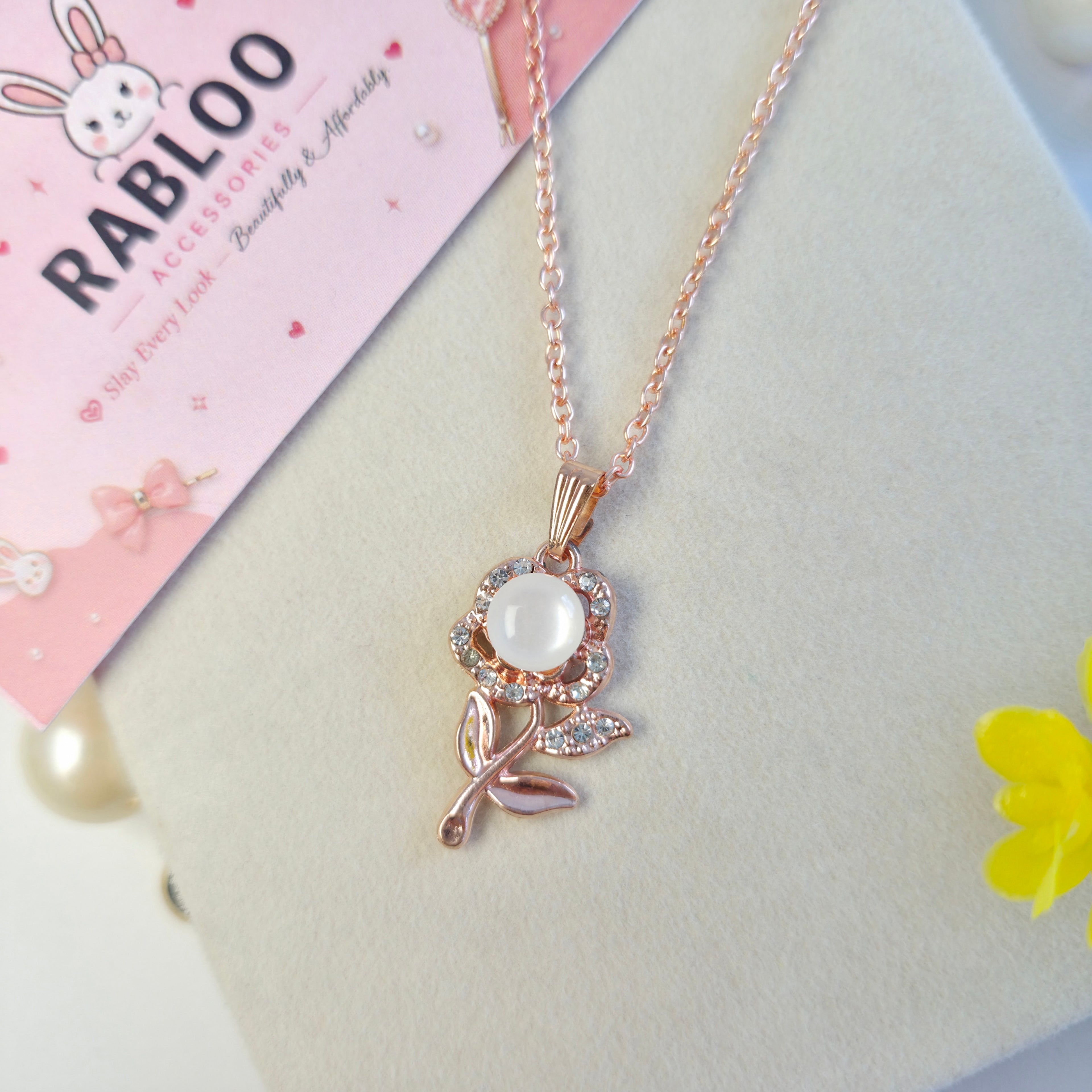 Blooming Love Rose Pendant