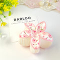 Pink Rose Sweet Charm Plumeria Claw Clip