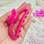 Hot Pink Hold My Heart ClawClip