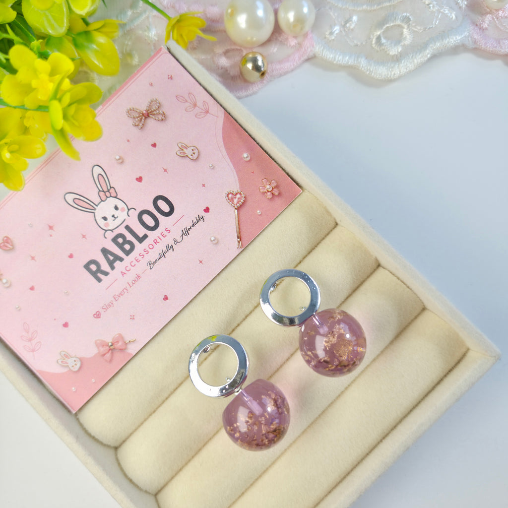 Lilac Aura Studs