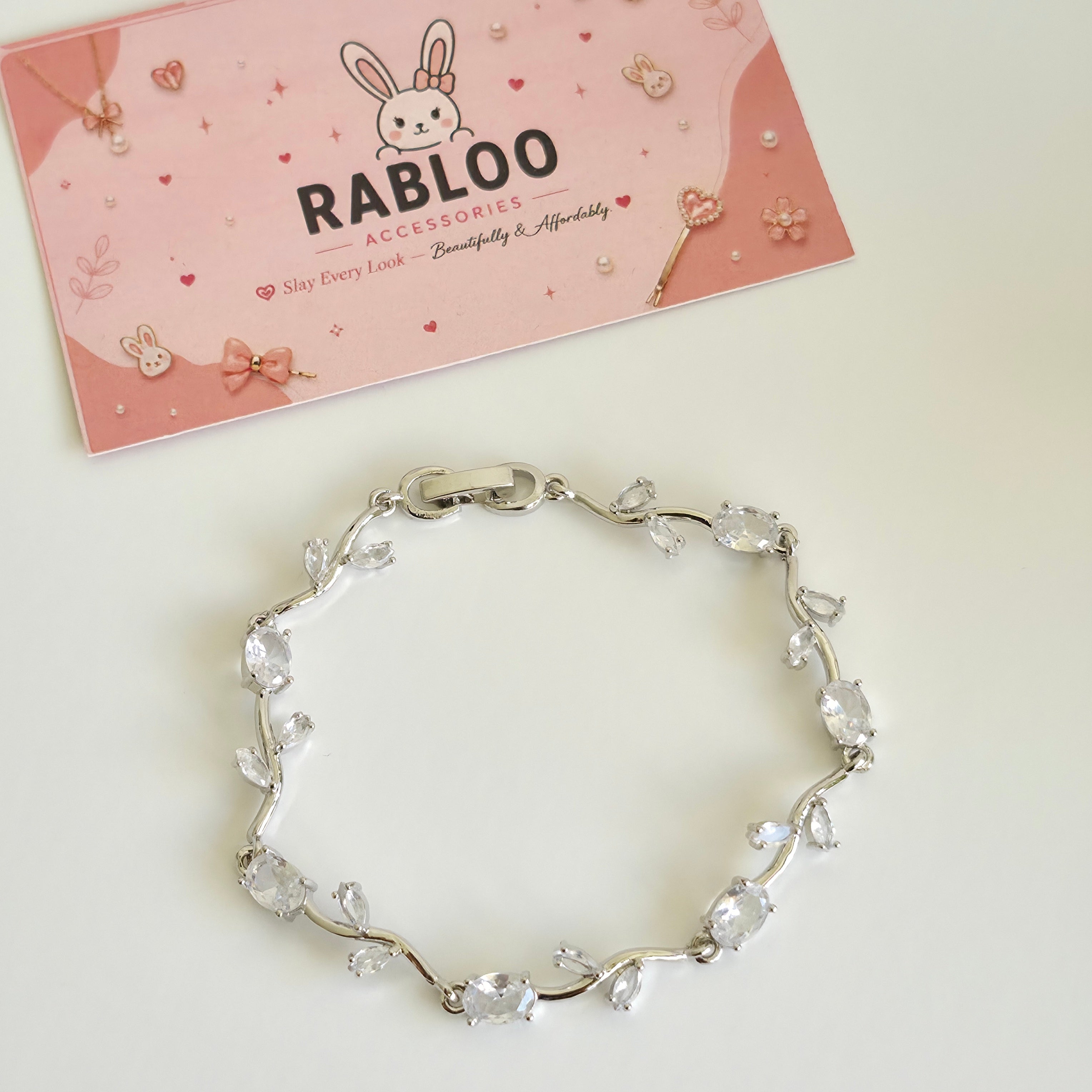 Pink Tulip Vine Bracelet
