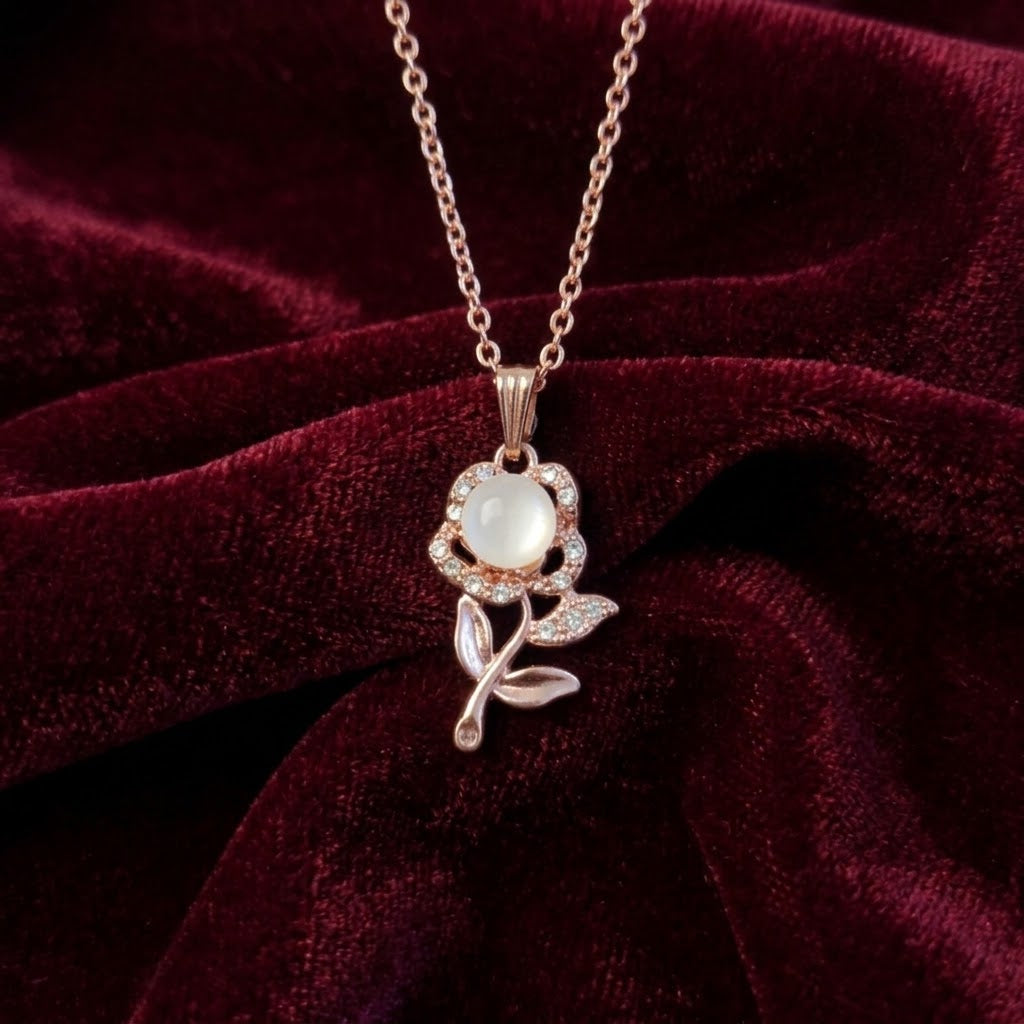 Blooming Love Rose Pendant
