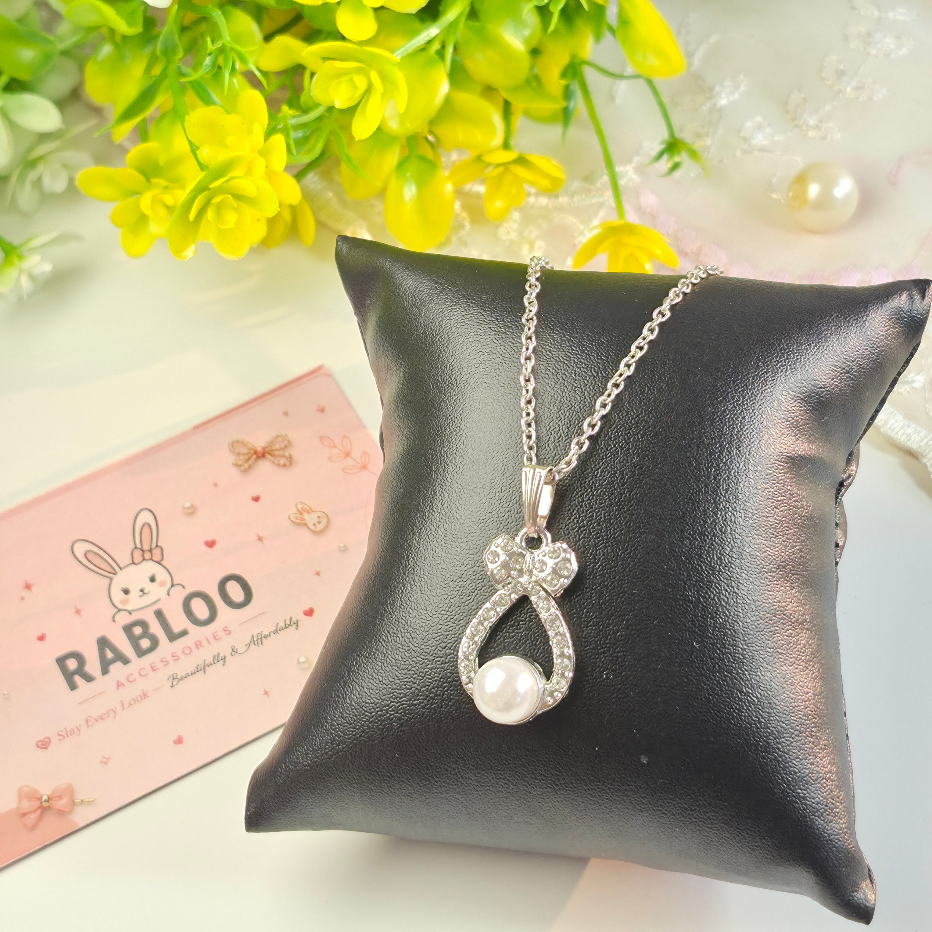 Always Tied Pearl Necklace