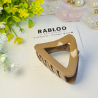 Warm Camel Triangle Claw Clip