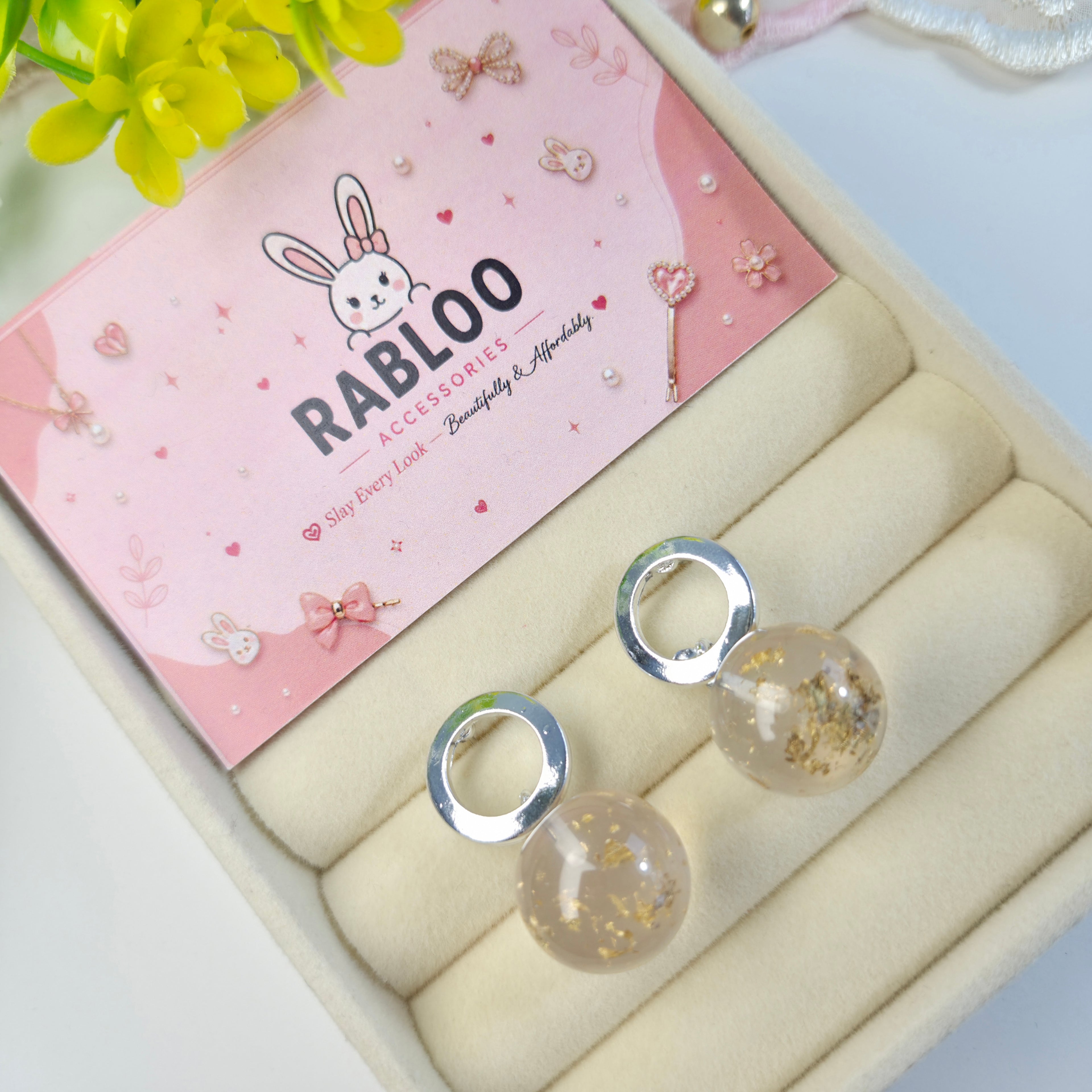 Clear Aura Studs