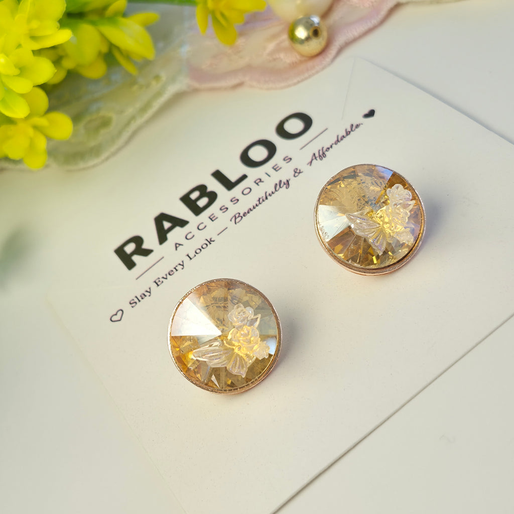 Golden Sunshine Tinker Bell Studs