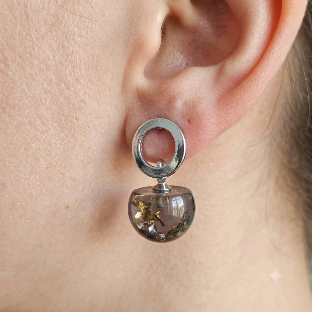Noir Aura Studs
