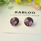 Amethyst Tinker Bell Studs